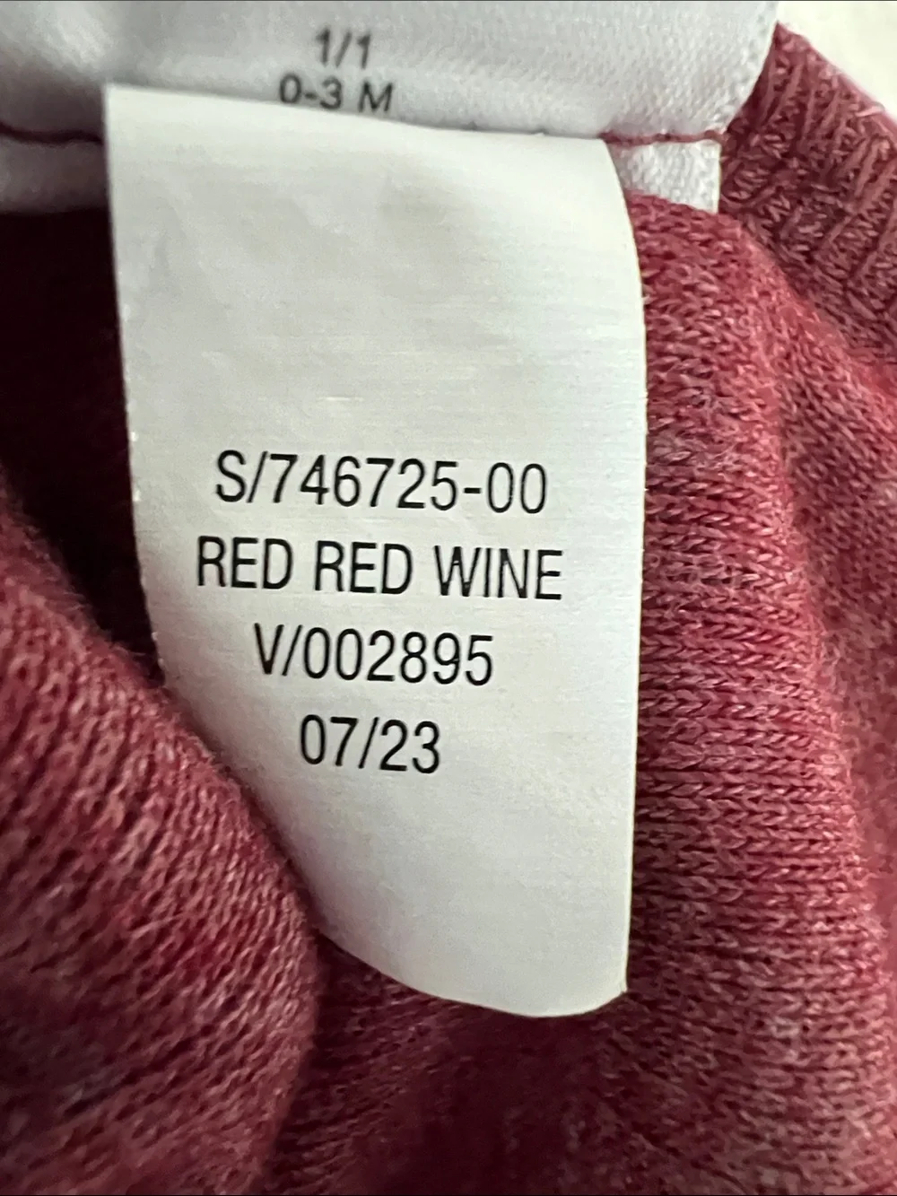 Old Navy | Red Wine Ruffle-Trim Baby One-Piece & Matching Pants #746725-00 0-3 M